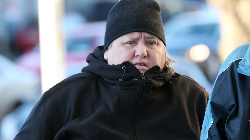 Anne Fennell (57) of Monastery Gate Green, Clondalkin arrives at Dublin Circuit Criminal Court on January 20th, 2016, where she pleaded guilty to two counts of harrassing Fr Desmond Byrne. Photograph: Collins Courts