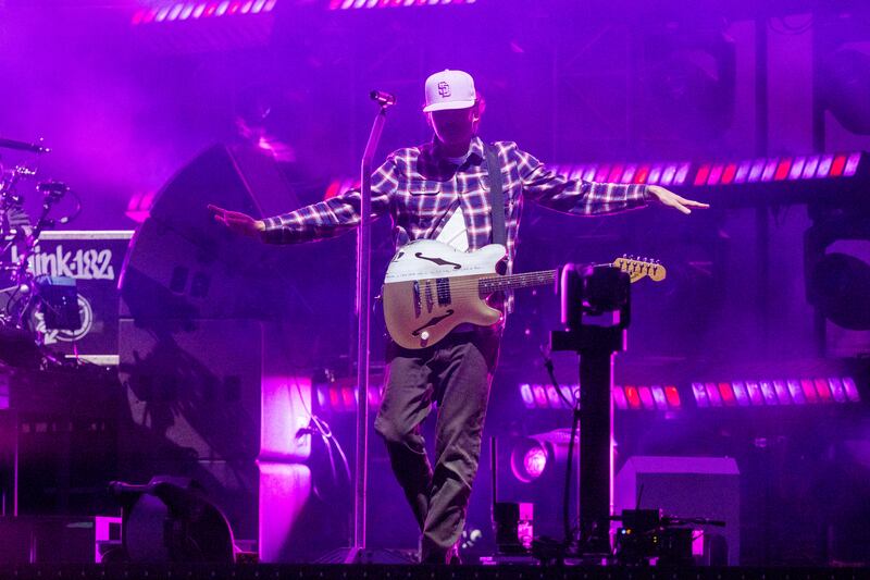 Blink-182: Tom DeLonge. Photgraph: Tom Honan