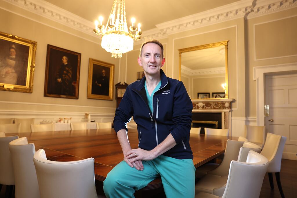 Prof Fergal Malone completes his term as master of the world’s oldest maternity hospital at the end of this month. Photograph: Dara Mac Dónaill