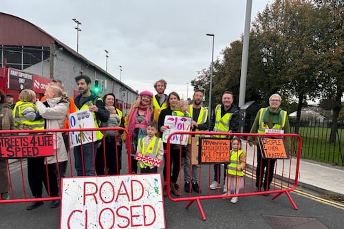 ‘The level of aggression is unreal’: Dublin residents protest over dangerous driving