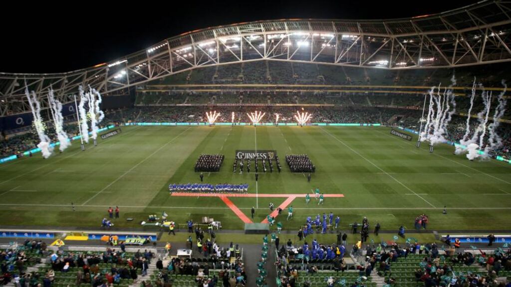 Ireland make their way out to face Samoa last weekend at the Aviva Stadium.