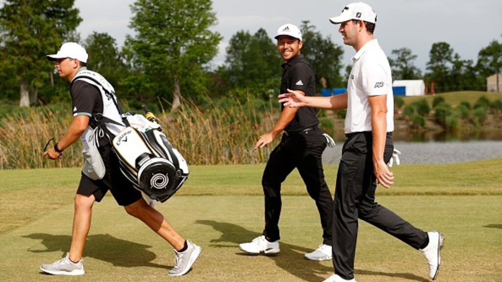 Xander Schauffele and Patrick Cantlay picked House of the Rising Sun for their walk-on music. Photograph:  Sarah Stier/Getty Images