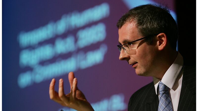 Paul Anthony McDermott speaking on the subject of Impact of Human Rights Act 2003 at the 7th Annual National Prosecutors’ Conference in Dublin Castle . Photograph: Bryan O’Brien