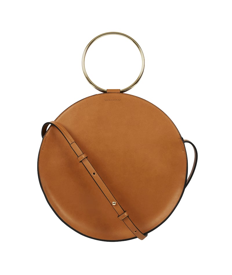 Brown leather circle bag Marks & Spencer. €54