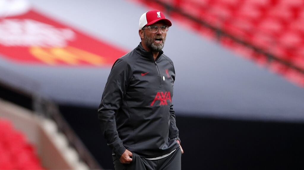 Liverpool manager Jürgen Klopp was speaking ahead of his side’s Premier League opener against Leeds United. Photo: Andrew Couldridge/PA Wire