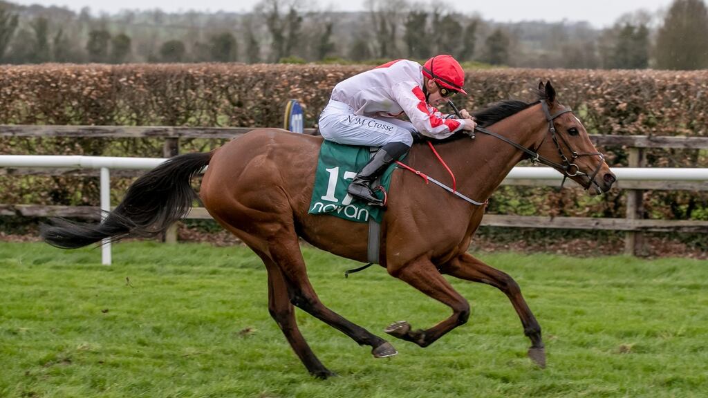 Nathan Crosse on All Class wins The Navan Members’ Handicap (Div 1) at Navan on Saturday. Photograph: Morgan Treacy/Inpho