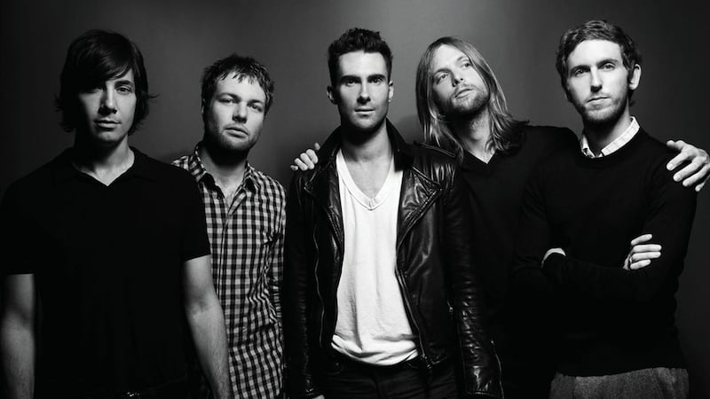 Maroon 5. Shouldn’t have chosen the red pill. Photograph: iHeartRadio
