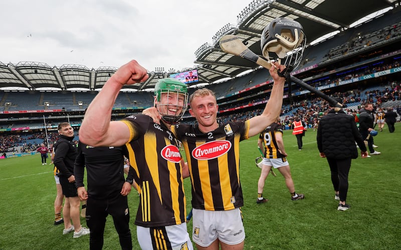 Kilkenny’s Martin Keoghan and Mikey Butler. Photograph: James Crombie/Inpho