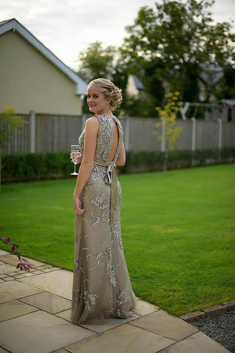 Zoe Palmer in her 2016 debs dress, a Frock N Fabulous gown reduced from €1,000 to €300
