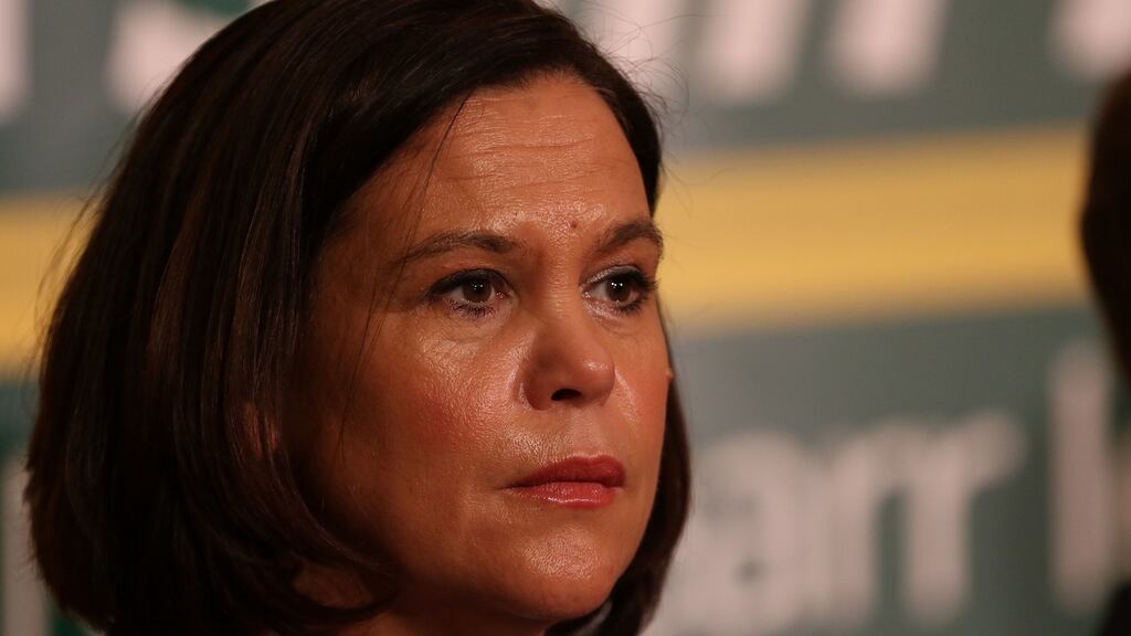 Sinn Féin deputy leader Mary Lou McDonald has accused Minister for Finance Michael Noonan of attempting to ‘distract the debate’ in his comments about Portugal. Photograph: The Irish Times