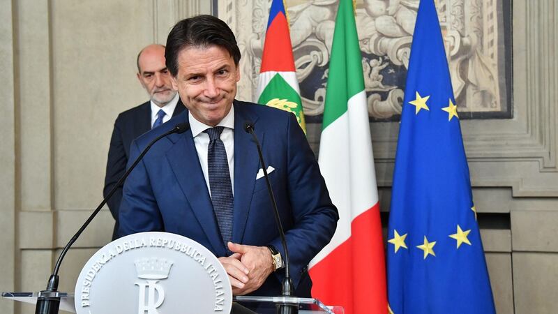 Italian prime minister Giuseppe Conte: Salvini had not banked on him emerging as a rival. Photograph: Alessandro Di Meo
