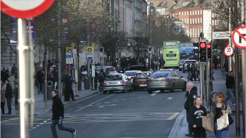 “The fact is that few Irish people willingly set foot on O’Connell Street or get a close-up of it from anywhere but a taxi or the top of a bus so they tend to avert their gaze.” File photograph: Dara Mac Dónaill