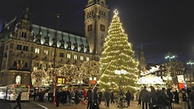 Consider a spherical Christmas tree