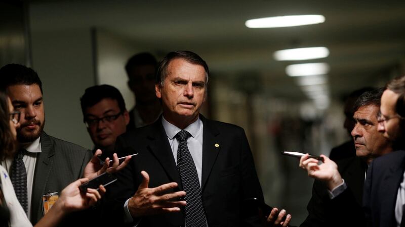 Far-right candidate Jair Bolsonaro. Photograph: Adriano Machado/Reuters