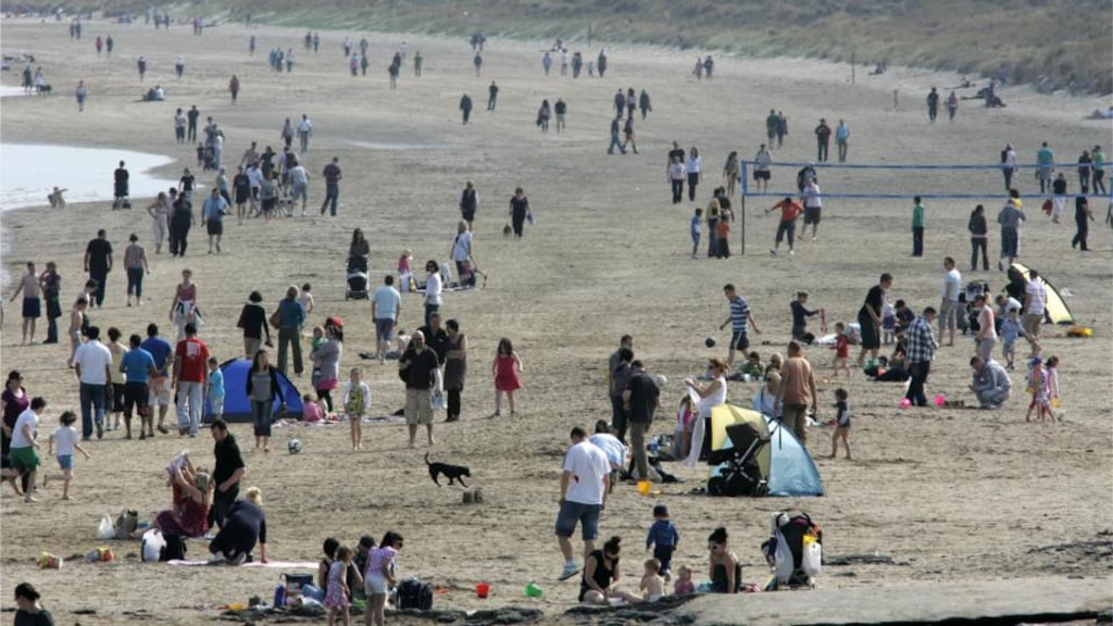 Portmarnock beach which has lost its Blue Flag status. Photograph: Dara Mac Dónaill/The Irish Times