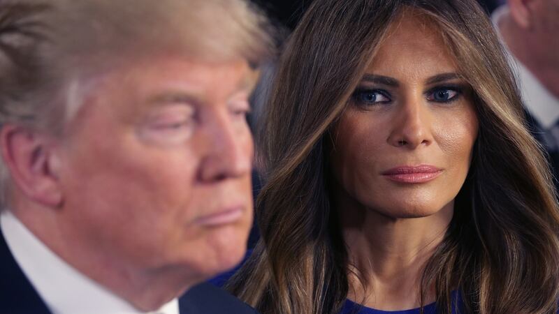 Odd couple: Donald Trump and Melania during the 2016 presidential campaign. Photograph: Chip Somodevilla/Getty
