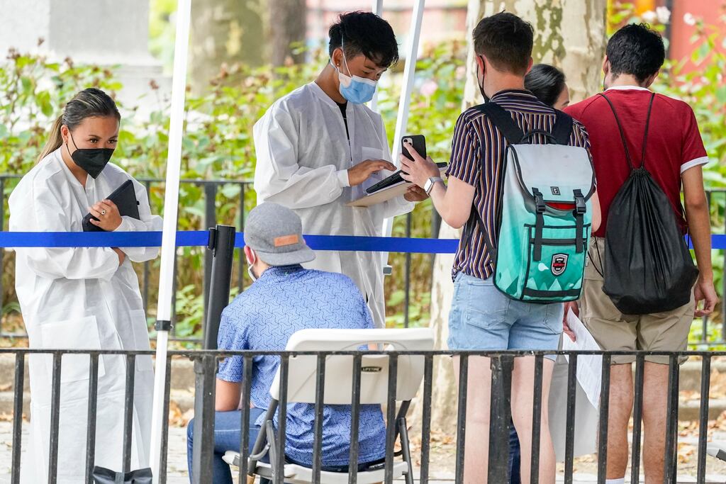 Officials have described New York City as ‘the epicentre’ of the US monkeypox outbreak as a public health emergency was declared. Photograph: Mary Altaffer/AP