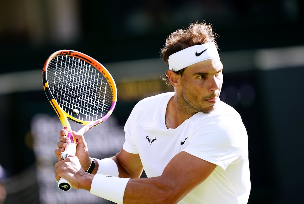 Nadal turns 37 this month and is now a major doubt to feature at Wimbledon, which starts three weeks after the conclusion of the action in Paris. Photograph: Aaron Chown/PA