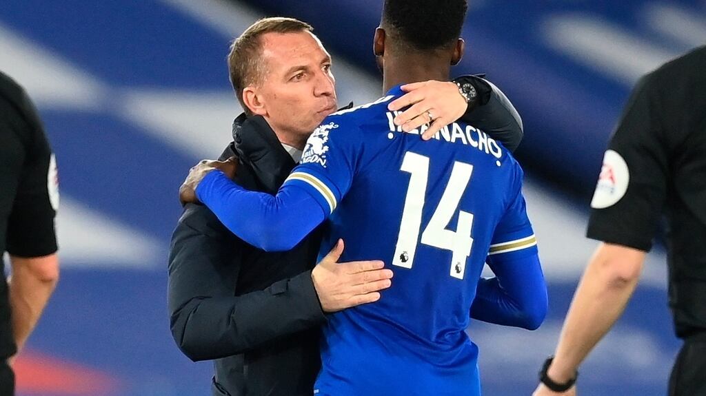 Leicester went four points clear of fourth place after a 3-0 win last night against West Brom. Photograph: EPA