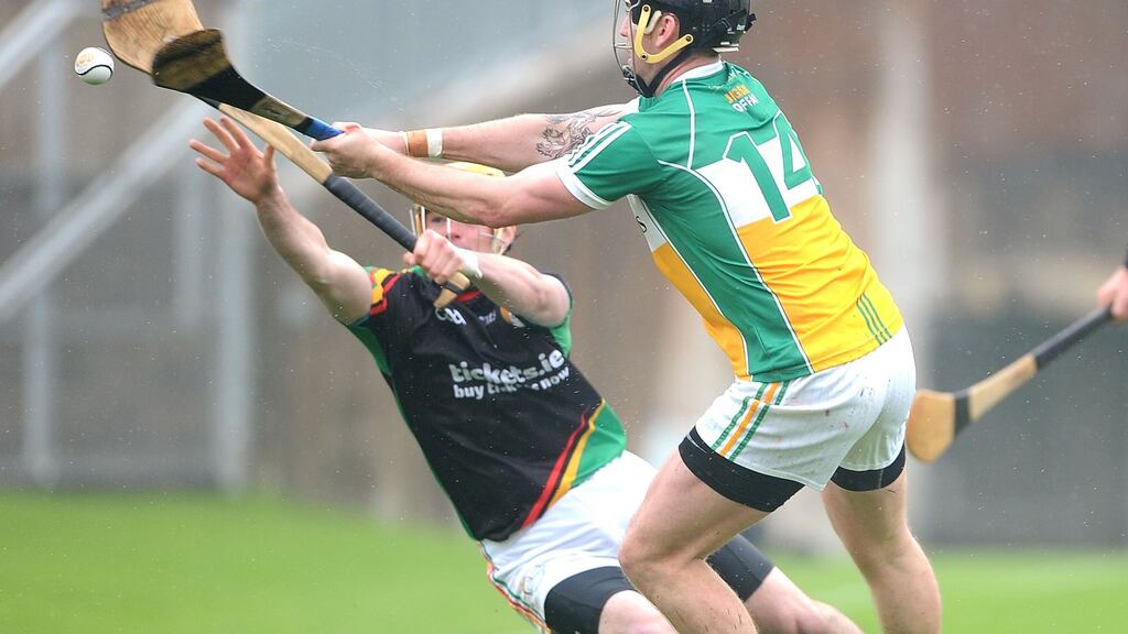 Offaly’s Shane Dooley’s scored 1-10 for his team against Carlow. Photograph: Tommy Grealy/Inpho
