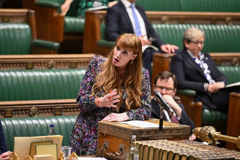 Labour's deputy leader Angela Rayner said she would like to see the party whip returned to Diane Abbott. Photograph: UK Parliament/Maria Unger/PA Wire