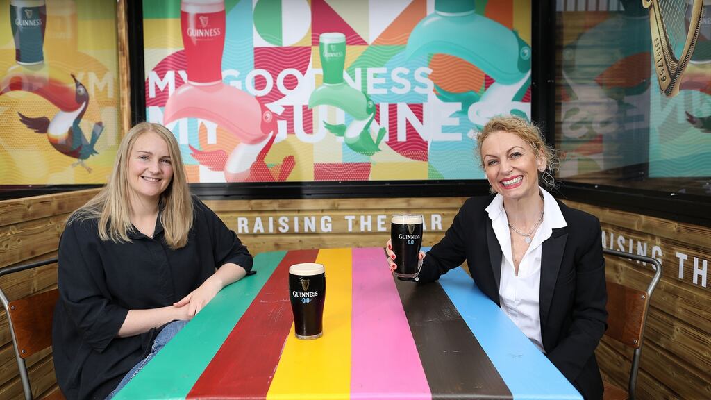 Pictured at Peggy Kelly’s Pub in Harold’s Cross, Dublin, are the pub’s general manager Dairine Clinton and Deborah Maher, sales manager at Diageo Ireland.