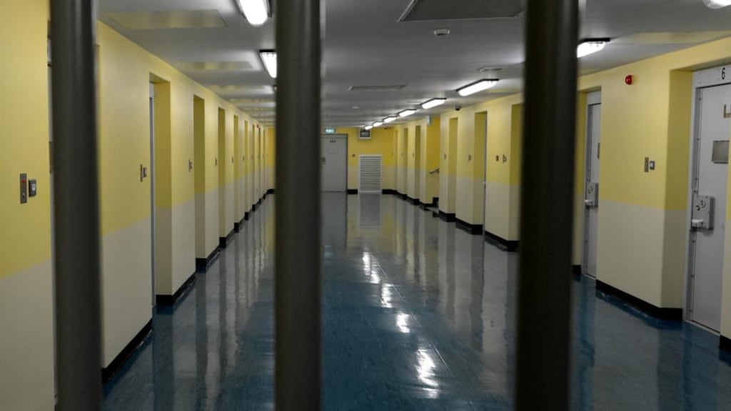 Mountjoy Prison reception wing: for the first 24 hours newcomers are housed in the relative comfort of B Base before going to permanent cells or another prison Photograph: David Sleator