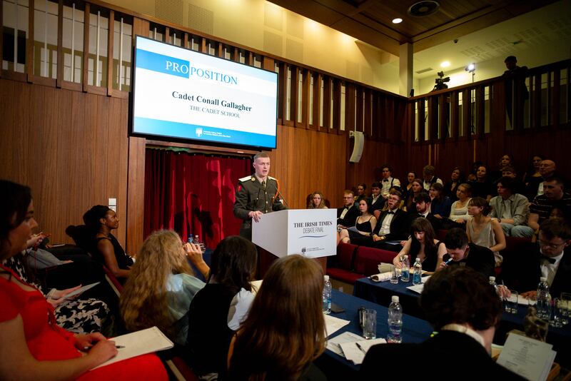 Cadet Conall Gallagher of The Cadet School. Photograph: John T Ohle
