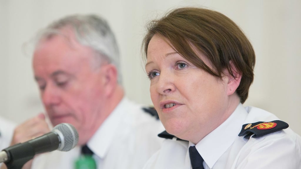 Garda Commissioner Nóirín O’Sullivan: “We will never give up our fight against organised crime or the harm that people will cause to communities.” Photograph: Gareth Chaney Collins