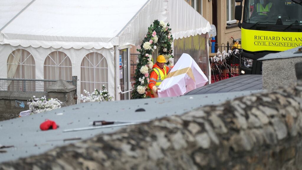 Judge Sinéad Ní Chulacháin granted Dún Laoghaire-Rathdown County Council leave to hire an independent contractor to remove the marquee if defendants Michael and Johanna Connors refused to do it themselves. Photograph: Colin Keegan, Collins Dublin