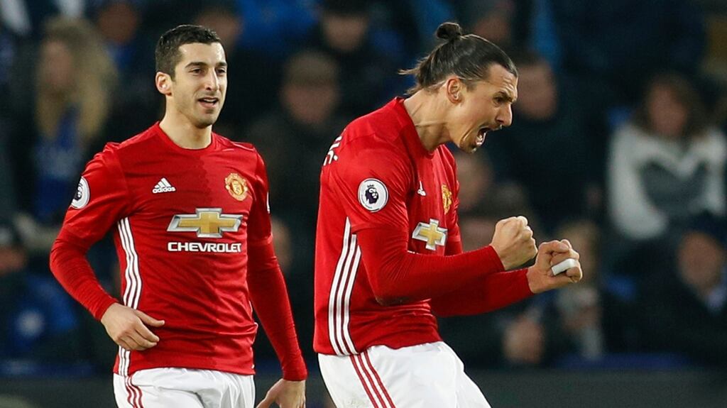 Zlatan Ibrahimovic has scored 20 goals since he arrived at Manchester United last July. Photograph: Darren Staples/Reuters/Livepic