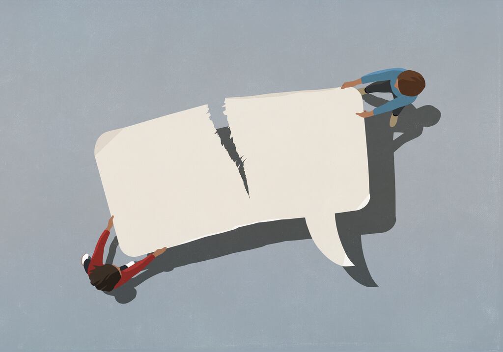 With so much of our lives now lived online, there are more factors to consider at the end of a relationship. Photograph: Getty