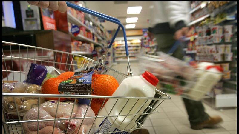 The ESRI has estimated that the imposition of WTO tariffs on imports into Ireland from the UK would add more than €1,000 to the average cost of an Irish shopping basket each year. Photograph: Brenda Fitzsimons
