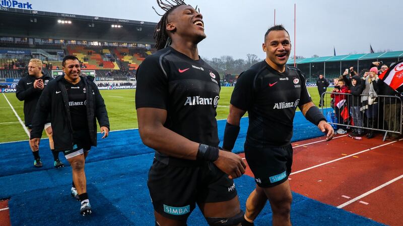 Saracens duo Maro Itoje and Billy Vunipola will be key to England’s Six Nations hopes. Photograph: Ryan Byrne/Inpho