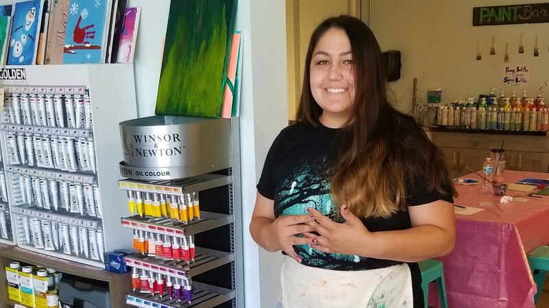 Melissa Krause: two years ago she opened QuickDraw Art Studio on Williston’s Main Street