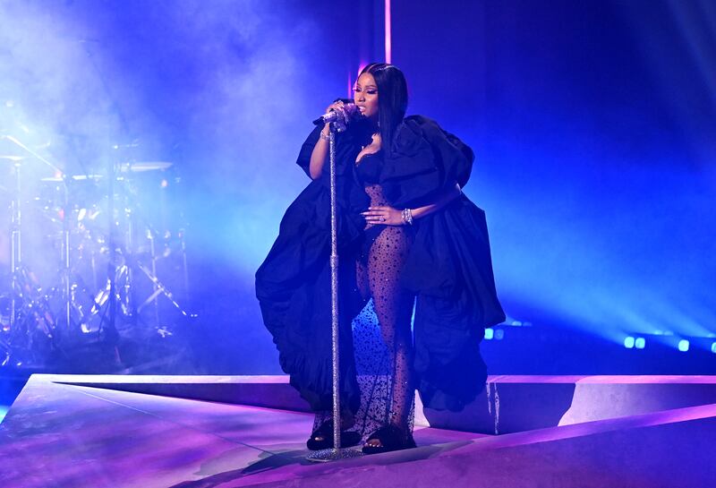 Nicki Minaj performs at the MTV Video Music Awards in 2023. Photograph: Doug Peters/PA