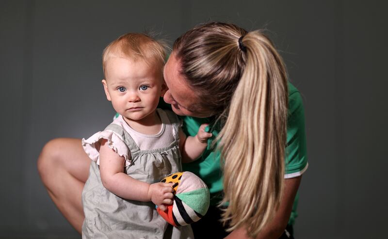 Ashleigh Orchard and her daughter Arabella. Photograph: Dan Sheridan/Inpho