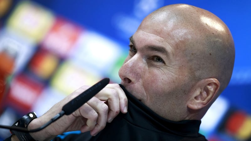 Real Madrid head coach Zinedine Zidane: “I’m not thinking about my future, I am only thinking about tomorrow’s game.” Photoraph: Gonzalo Arroyo Moreno/Getty Images