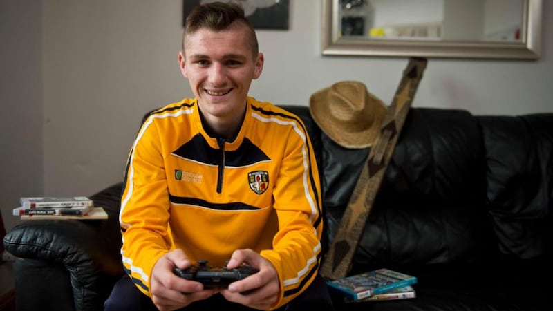 Padraig McKissock at his Falls Road home in west Belfast. Photograph: Mark Marlow/Pacemaker Press