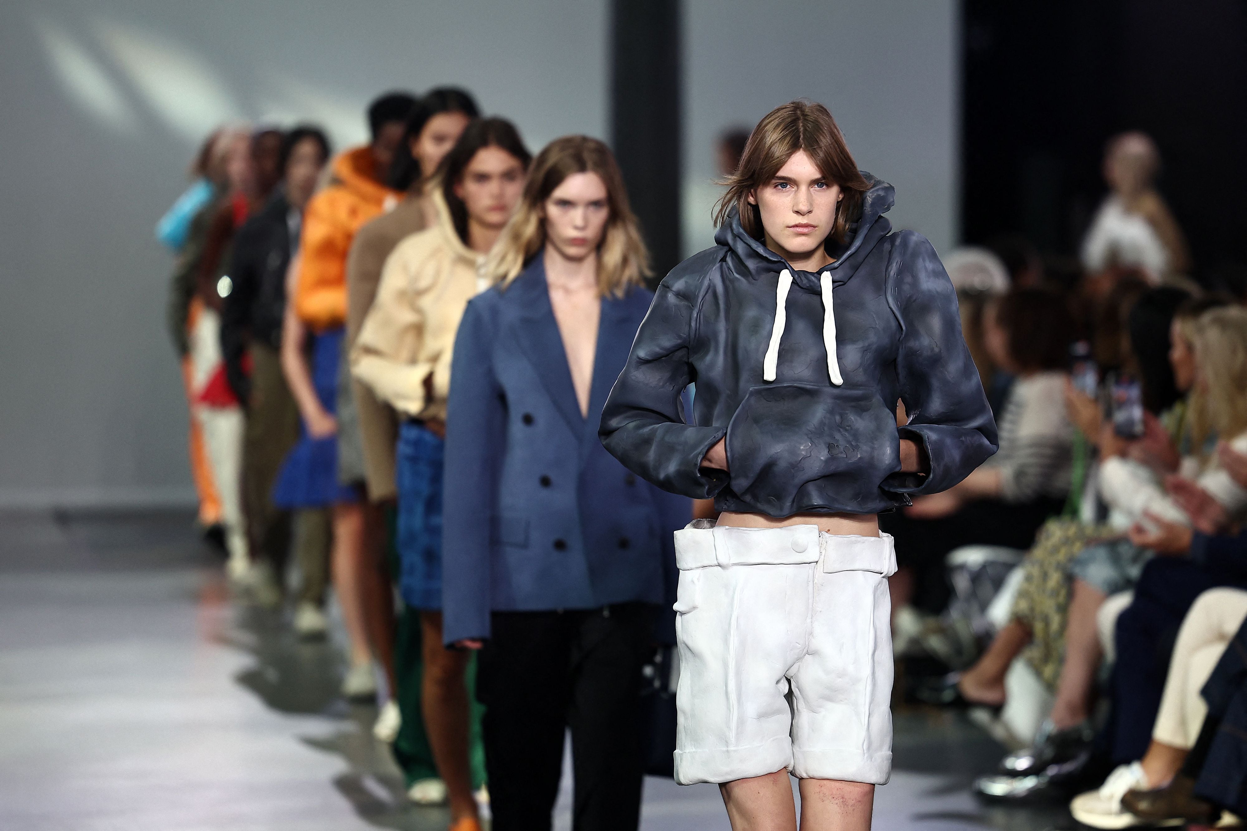JW Anderson at London Fashion Week 2023. Photograph: Henry Nicholls/AFP/Getty Images