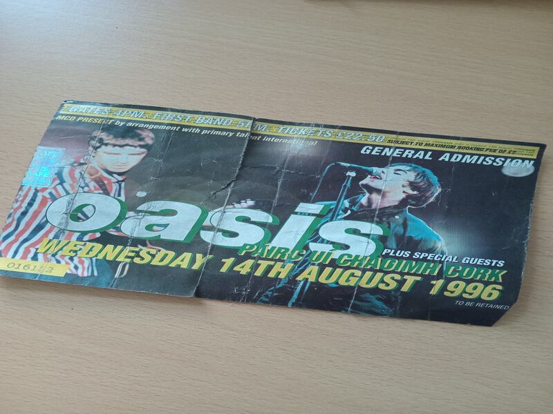 Nadine Forde's ticket from 1996