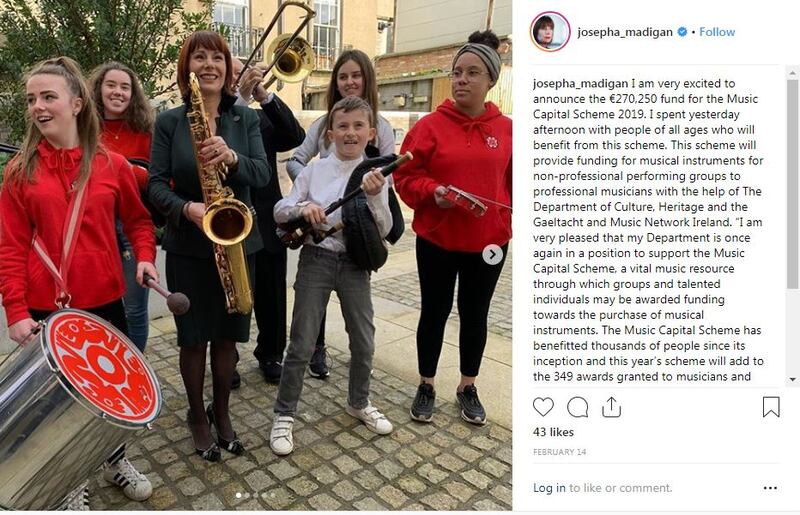 Instagram: one of Josepha Madigan’s posts