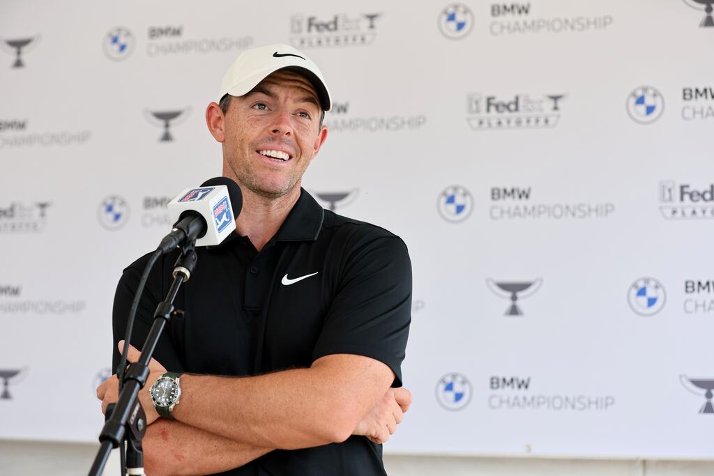 Rory McIlroy at Wilmington Country Club for the BMW Championship. `It’s a golf course that’s a little more up my alley compared to, say, last week in Memphis.'. Photograph: Andy Lyons/Getty Images