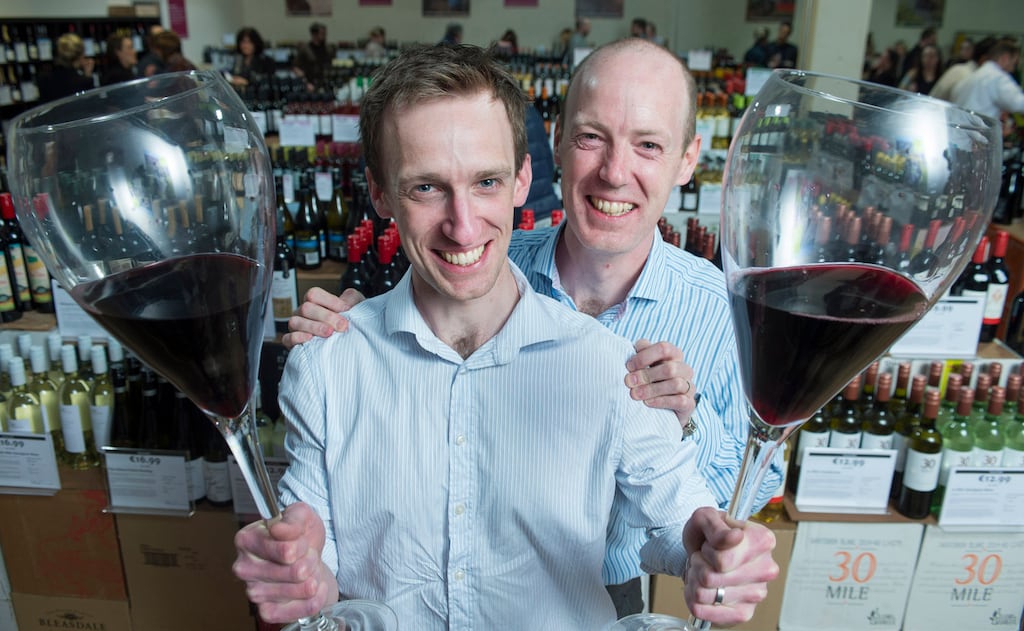 Curious Wines founders Matt Kane and Mike Kane. Photograph: Gerard McCarthy