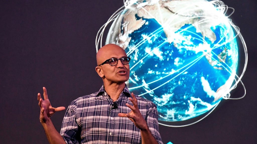 Microsoft’s chief executive officer Satya Nadella.
