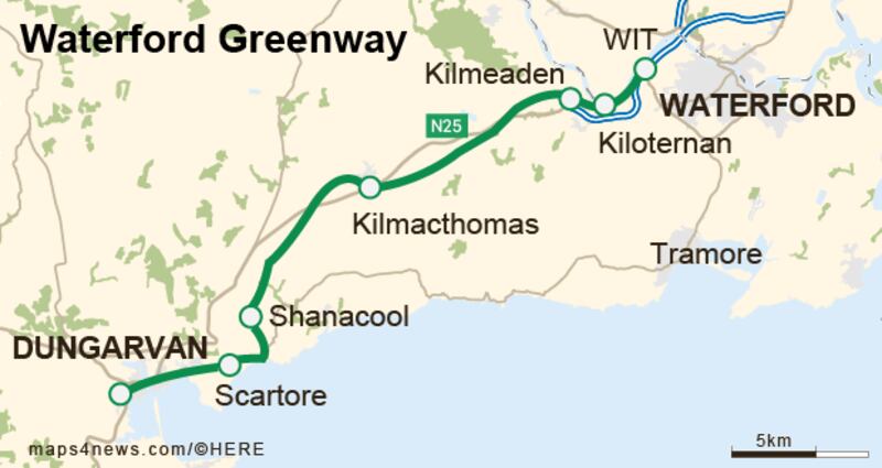 Waterford Greenway: 46km off-road trail built on old Waterford-Mallow rail line
