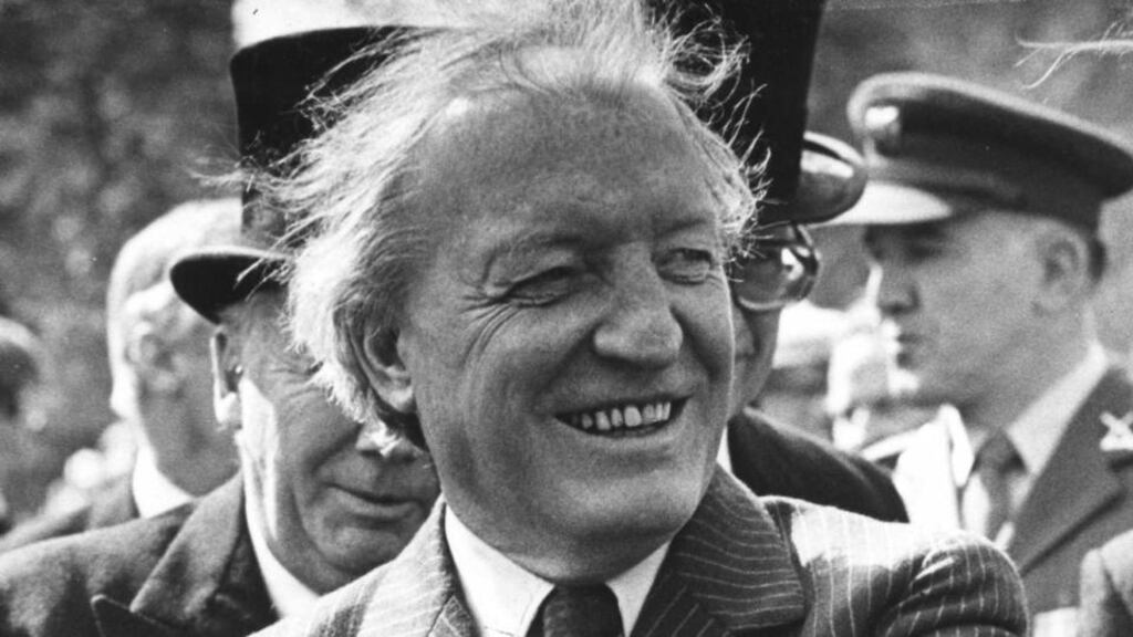 Charles Haughey resigned as taoiseach after an ultimatum from PD leader Des O’Malley.