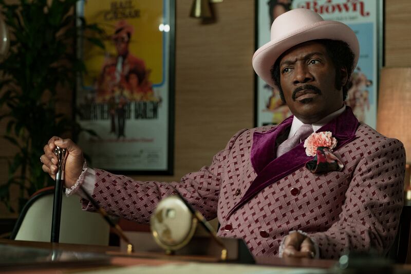 Dolemite Is My Name: Eddie Murphy as comedian Rudy Ray Moore in the Netflix film. Photograph: François Duhamel/Netflix