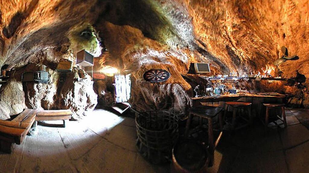 The interior of the baobab bar at Sunland Nursery in South Africa. Photograph: bigbaobab.co.za