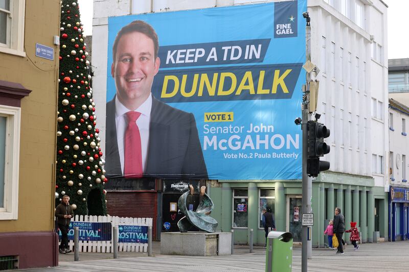 Senator John McGahon is running for Fine Gael in Dundalk, Co Louth.
Photograph: Dara Mac Dónaill